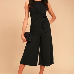NEW Track Black Midi Jumpsuit